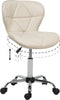 VALETTA - Bureaustoel - Beige - Kunstleer