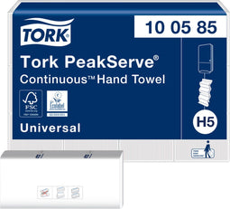 Handdoek tork pc h5 universal 1lgs wit 100585 | Doos a 12 pak x 410 vel | 540 stuks