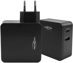 Ansmann 254PD - USB-PD Oplader - 60 W met USB en Type-C - Zwart