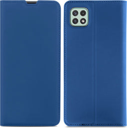 iMoshion Hoesje Geschikt voor Samsung Galaxy A22 (5G) Hoesje Met Pasjeshouder - iMoshion Slim Folio Bookcase - Donkerblauw