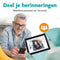 Pora&Co - Digitale fotolijst - WiFi met Frameo App - 8.1 inch IPS - Zwart Hout