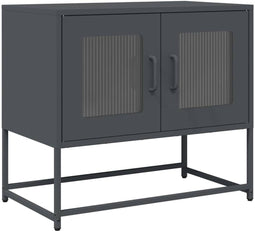 vidaXL - Tv-meubel - 68x39x60,5 - cm - koudgewalst - staal - antracietkleurig