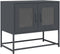 vidaXL - Tv-meubel - 68x39x60,5 - cm - koudgewalst - staal - antracietkleurig