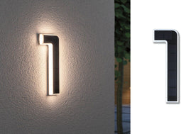 Paulmann Outdoor Solar huisnummer 1 - 3000K IP44 accu verwisselbaar