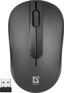 Defender HIT MM-495 - Draadloze Optische Muis - 1600 DPI - Zwart