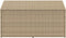vidaXL - Tuinbox - 110x50x58 - cm - poly - rattan - beige