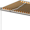 vidaXL - Luifel - vrijstaand - automatisch - 500x300 - cm - geel - en - wit