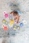 Infantino Sensory Puzzelset - Dubbelzijdige puzzelset - Ontwikkelt probleemoplossend vermogen - Multicolor (24 stuks)