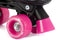 Aventuri Verstelbare Rolschaatsen - Semi-softboot - Verstelbaar Maat 35-38 (M) - Voor Meisjes - Zwart/Roze