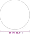 vidaXL - Spiegel - rond - frameloos - 30 - cm - glas