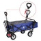 Woltu Transportwagen - Opvouwbaar - Stalen Frame 80 kg Draagvermogen Blauw