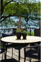House Nordic Cleveland - Eettafel - Teakhout met metalen onderstel - Naturel (2-4 personen)