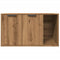 vidaXL - Kattenbakkast - 80x50x45 - cm - bewerkt - hout - artisanaal - eikenkleurig