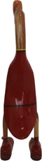 HSM Collection - Voetbal eend België - 12x18x44- Rood/naturel - Bamboe