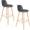 Zuiver Albert Kuip Barkruk 75 cm Donkergrijs - Set van 2