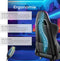 tectake® Tartaros - Gamingstoel - Massagefunctie LED-verlichting - Zwart