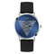 Guess GW0503G2 - Polshorloge - Quartz - Zilverkleurig met blauwe wijzerplaat - Zwart (1 stuk)