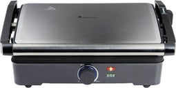 MasterPRO Contactgrill Elektrisch Anti-aanbaklaag, Oververhittingsbeveiliging Zwart/RVS