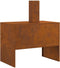 vidaXL - Vuurtoren - met - Schouw - 80x50x96 - cm - Weerbestendig - Staal