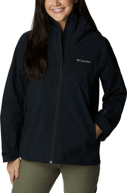 Columbia Omni-Tech Jas Dames - Waterdicht Winddicht - Met Capuchon - Zwart - Maat XL