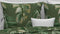 Zohome Dekbedovertrek Alanzo - Bedlinnen met Bladeren print - 240x220 - Groen - Dekbedhoes van 100% Katoen-Satijn