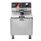 VEVOR EF-12L - Professionele elektrische friteuse - 3100 W - Zilverkleurig