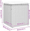 vidaXL - Tuinkrukken - met - kussens - 2 - st - 40x40x43 - cm - poly - rattan - bruin