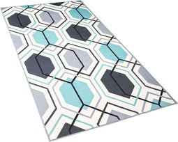 GIRESUN - Laagpolig vloerkleed - Lichtgrijs - 80 x 150 cm - Polyester