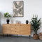 Dressoir Naturel Eiken Fineer - 150x40x74cm - Gewicht 54kg - House Nordic