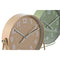 Bordsklocka Home ESPRIT Beige (2 Stuks)