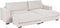 Hoekbank RENDERS Stof Lichtbeige Met ottomaan Linkerzijde