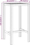 vidaXL - Bartafel - 60x60x110 - cm - geïmpregneerd - grenenhout