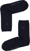 Tommy Hilfiger Casual 2P - Dames Sokken - Handgeketteld - Donkerblauw (2 paar)