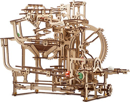 Ugears Houten Modelbouw - Knikkerbaan met 3-staps Lift Mechanisme