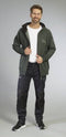 TERRAX WORKWEAR - Sweatjacket met Capuchon - Reflecterende strepen - Groen/Zwart - Maat L