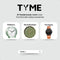 Tyme Oslo - Heren Horloge - 39.5mm - Japans quartz uurwerk - Zwart/Bruin