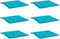vidaXL - Tuinstoelkussens - 6 - st - 50x50x3 - cm - stof - turquoise