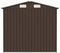 vidaXL - Tuinschuur - 205x129x183 - cm - gegalvaniseerd - staal - bruin