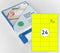 Rillprint - Etiket 70x37mm fluorgeel 2400 etiketten