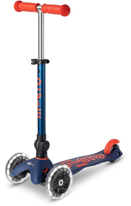 Mini Micro - Minilino LED - step voor kinderen 2-6 jaar max 50 kg - marineblauw