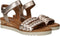 Gabor 82.759.89 - Sleehak Sandalen - Vlechtwerk - Satin Metallic Puder