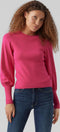 VERO MODA VMHOLLYKARISPUFF LS O-NECK PULLOV GA BOO Dames Trui - Maat XL - Viscose/Polyester/Nylon