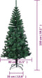 vidaXL - Kunstkerstboom - met - iriserende - uiteinden - 150 - cm - PVC - groen