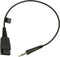 Jabra QD/3.5mm - Kabel voor QD-headset en 3.5mm jack - Zwart