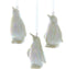 3.25 inch Ceramic White Opal Penguin Orn 3/Asstd. 5,715x3,81x8,255...
