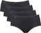 Sloggi Basic+ - Dames Midi Slip - 4-pack - Zwart (4-pack)
