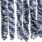 vidaXL - Vliegengordijn - 56x200 - cm - chenille - blauw - en - wit