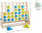 BS Toys 4 bij elkaar - Strategisch Spel vanaf 6 Jaar - Geschikt voor 2 Spelers - Groen/Blauw - 4 op een rij - Spelletjes voor kinderen - Buiten speelgoed - Buitenspel - Buiten Spellen - Tuin Speelgoed - Houten speelgoed - Gezelschapsspel
