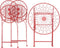 SCARIO - Bistro set - Rood - IJzer