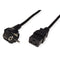 Roline Power Cord - Schuko IEC320 C19 16A 2.0 m - Zwart